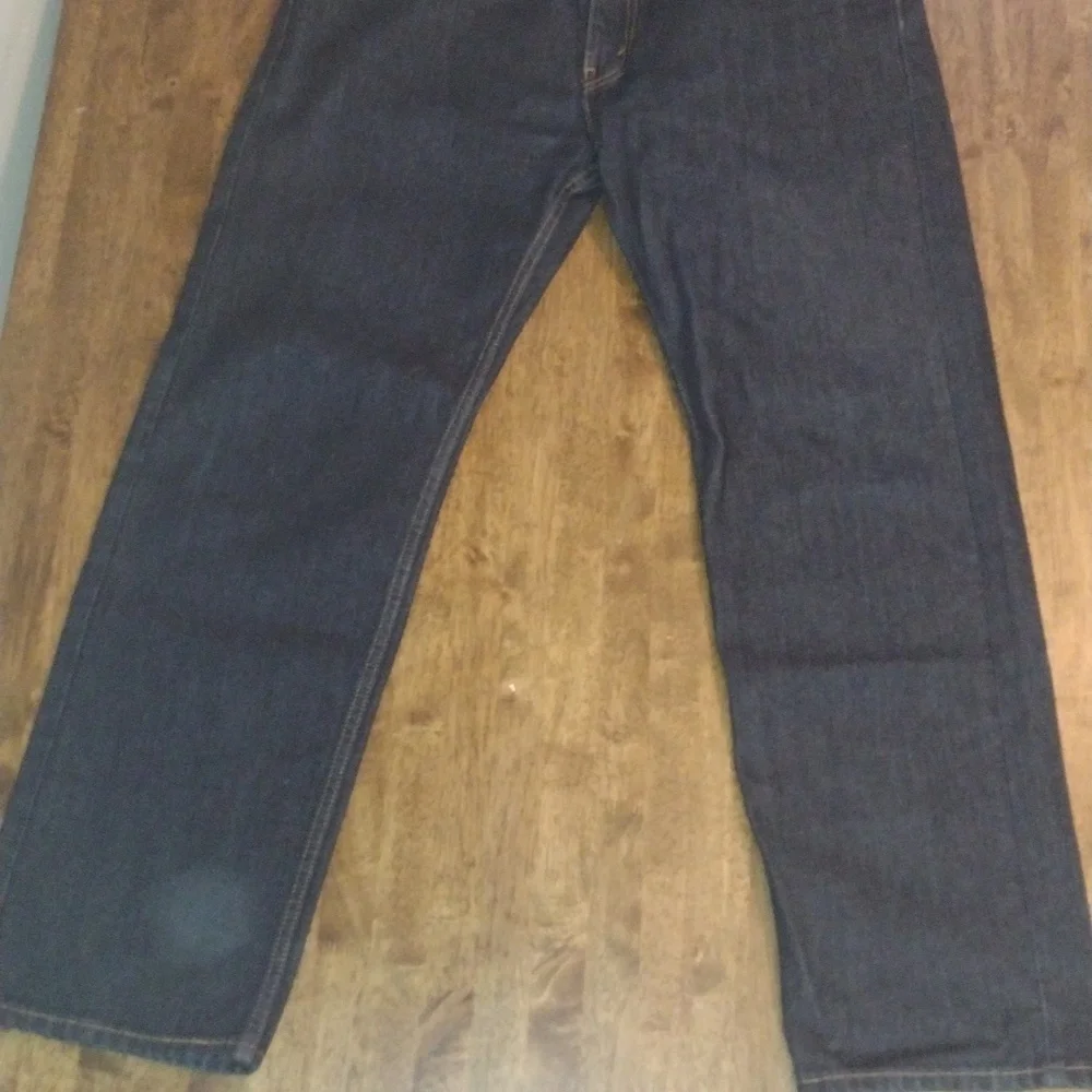 Levis 505 Dark Wash Straight Leg Jeans 38x32